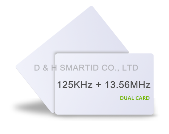 RFID HYBRID CARD 13.56MHz + 125KHz card with 2 Chipsets